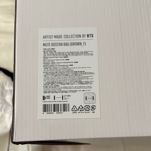 BTS V Mute Boston Bag | Virkin | Artist-Made Collection | Kim Taehyung - Picture 5 of 16